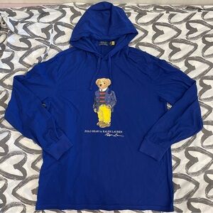 Blue Hoodie with Polo Bear Graphic from POLO Ralph Lauren
